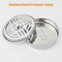 Decorative Mosquito Coil Holder Mosquito Coil Container, Incense Holder Safe Burning Coil Tray for Home Patio Pool Side Outdoor, Metal Tray