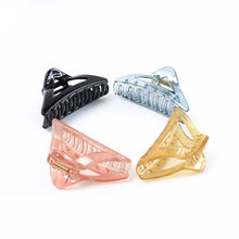 Triangle Shape Mix Color Plastic Hair Claw Clip – 1 Pc Durable Grip for Women and Girls