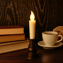 Premium LED Flameless Candle with Holder (1 Pc)