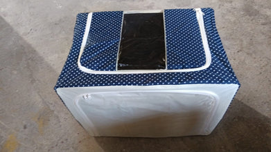 Foldable Steel Frame Clothes Living Storage Organizer Handled Bag 60cm X 43cm X 32cm